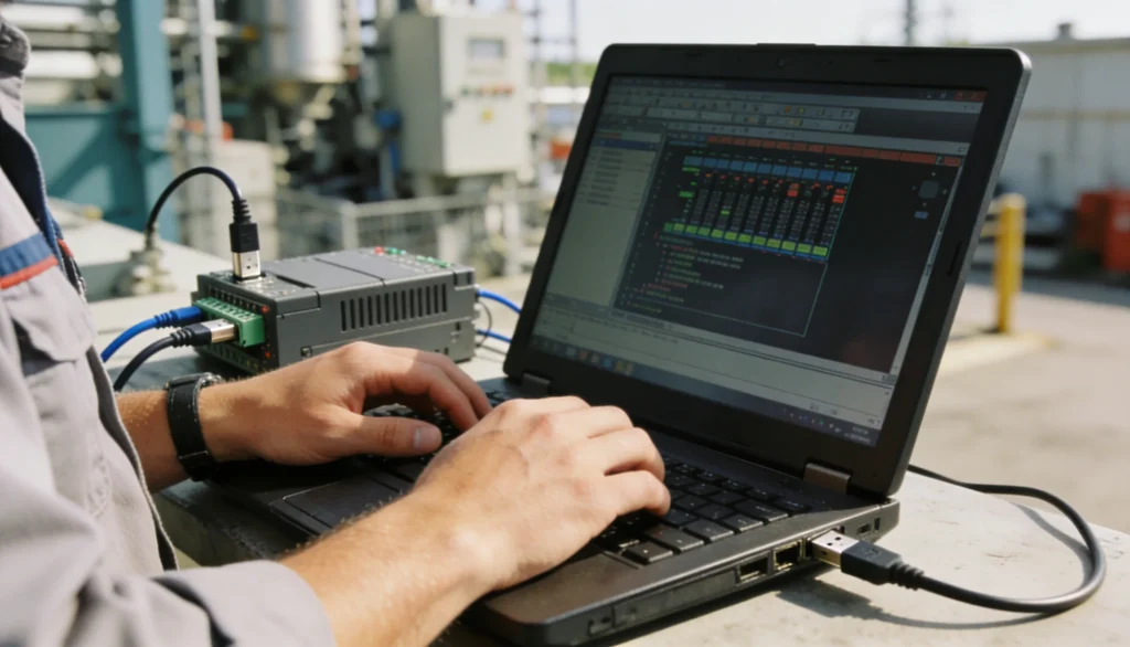 Programación y modificación de PLC y HMI