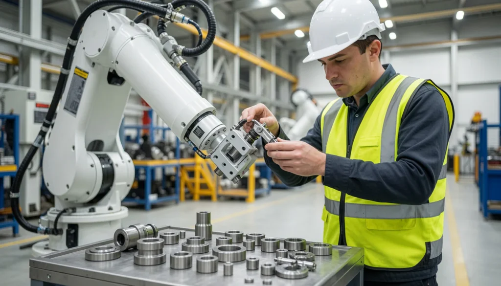 Programación de robot para manipulación de materiales