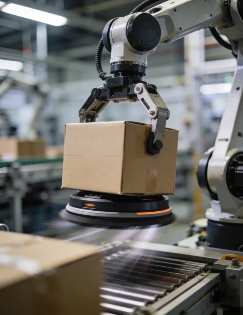 Programación de robot para manipulación de materiales